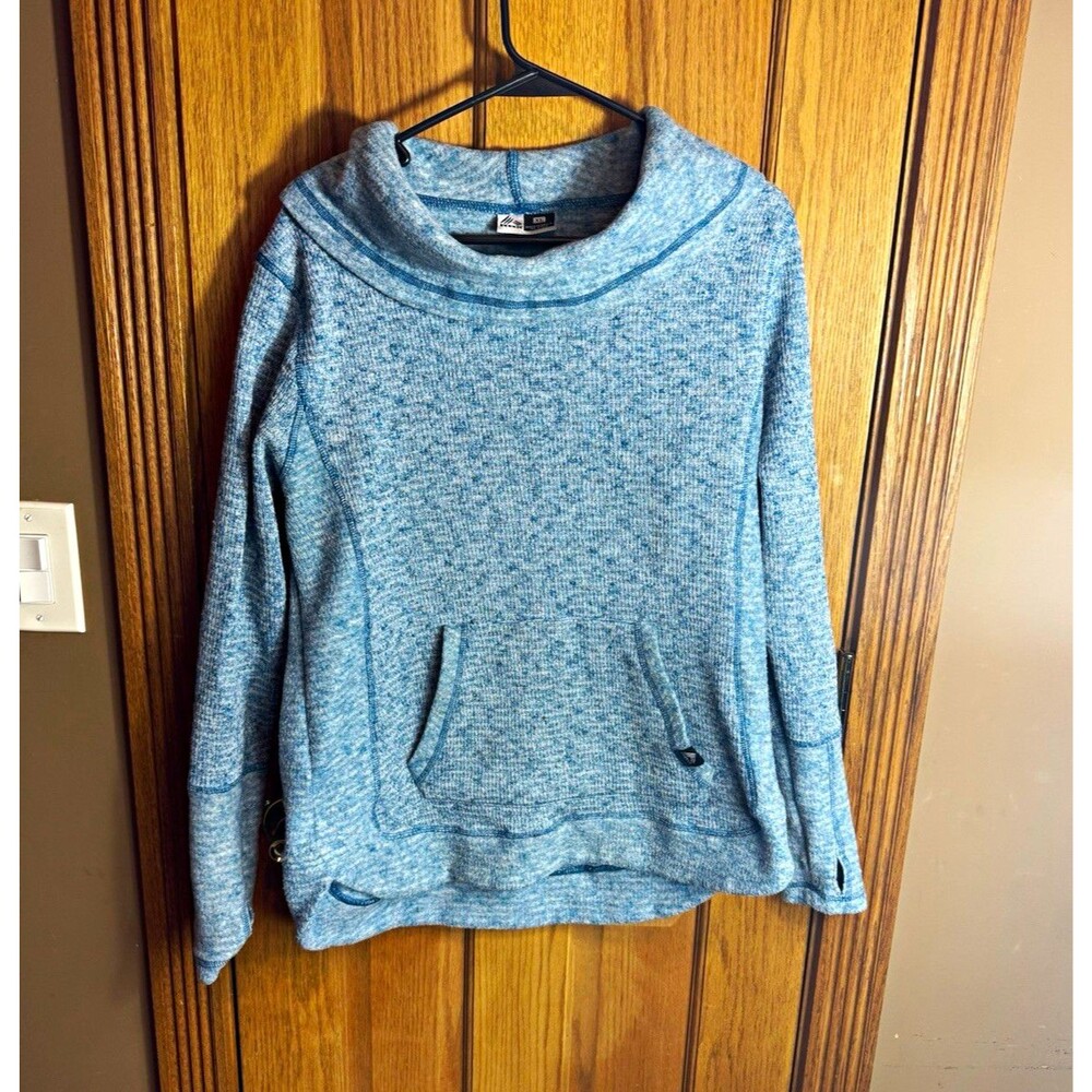 RBX Women’s XL Solid Fleece Polyester Pullover Sweatshirt Cowl Neck Pockets